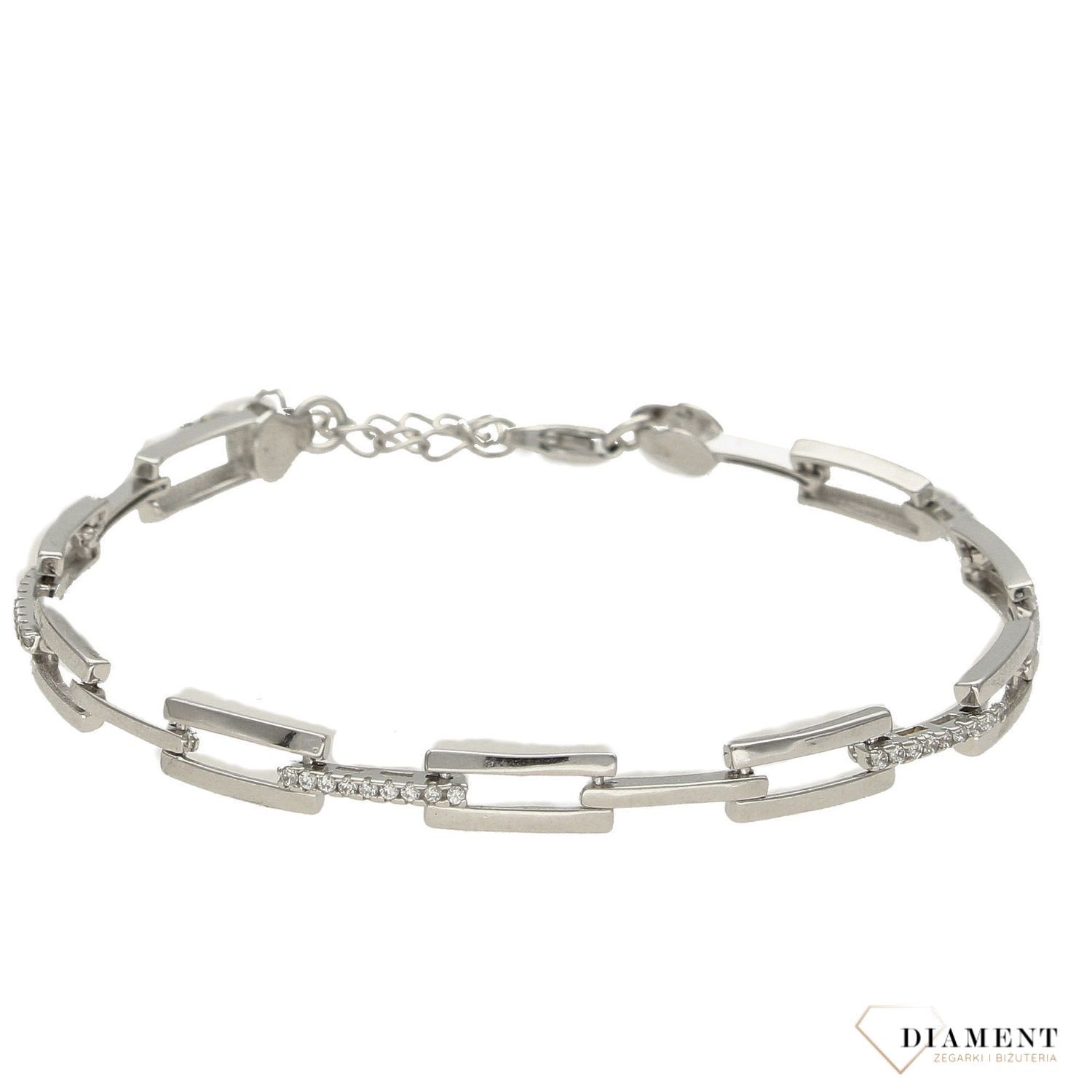 Bransoletka srebrna Infinity DHBZ000818 z cyrkoniami (1).jpg